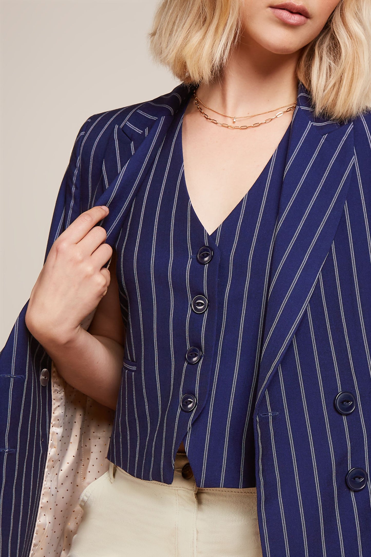 Tina Blazer Pinstripe