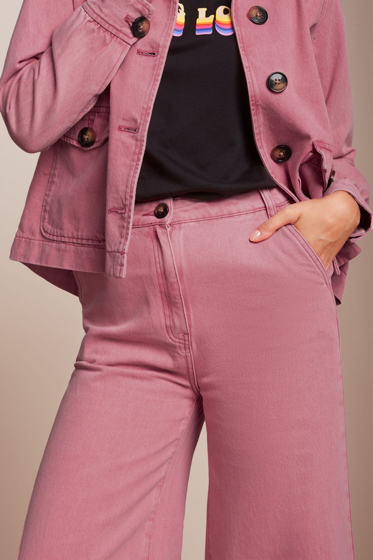 High Waist Buxur Colored Denim