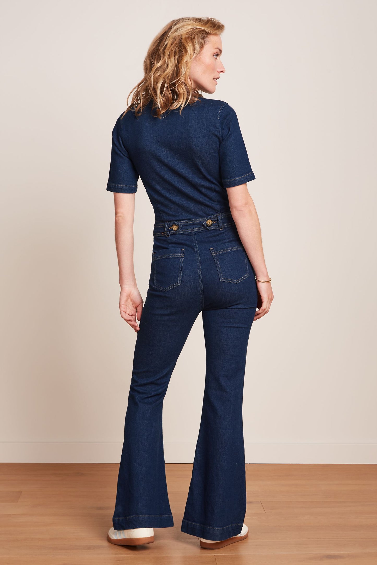 Flare Samfestingur Onyx Denim
