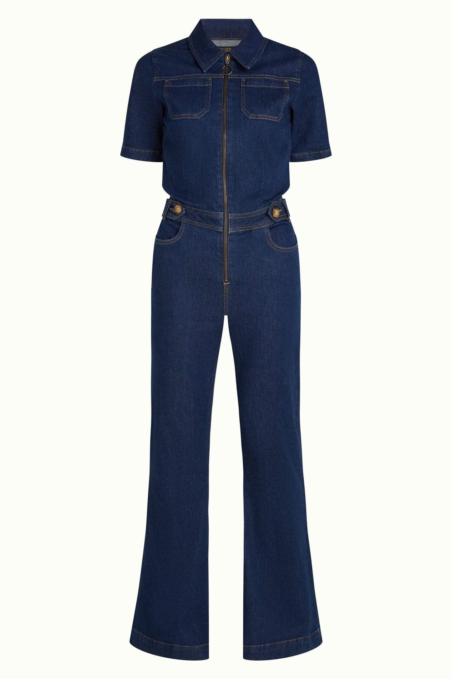 Flare Samfestingur Onyx Denim