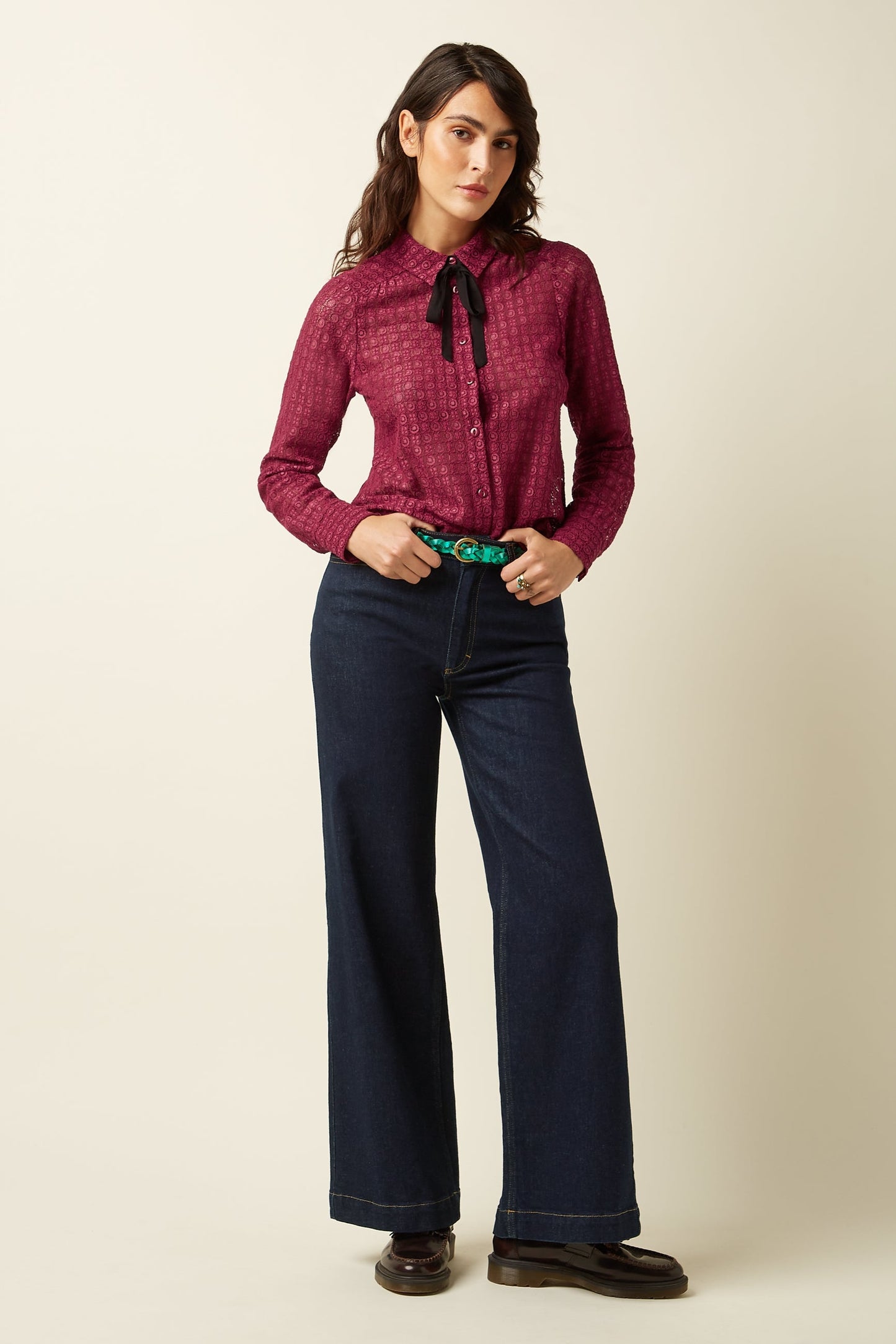 Elia Blússa Branco Lace