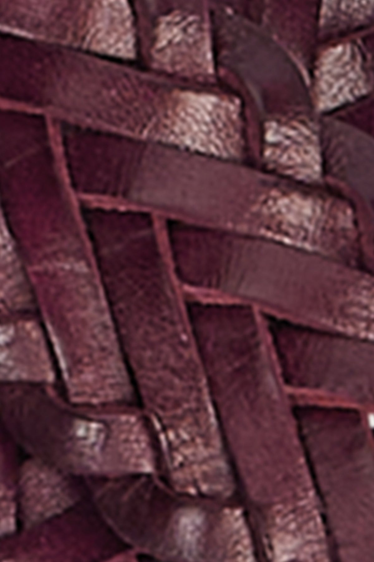 Wide Braid Leðurbelti