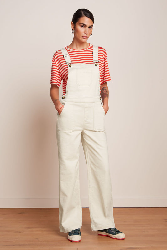 Salopette Retro Denim Smekkbuxur