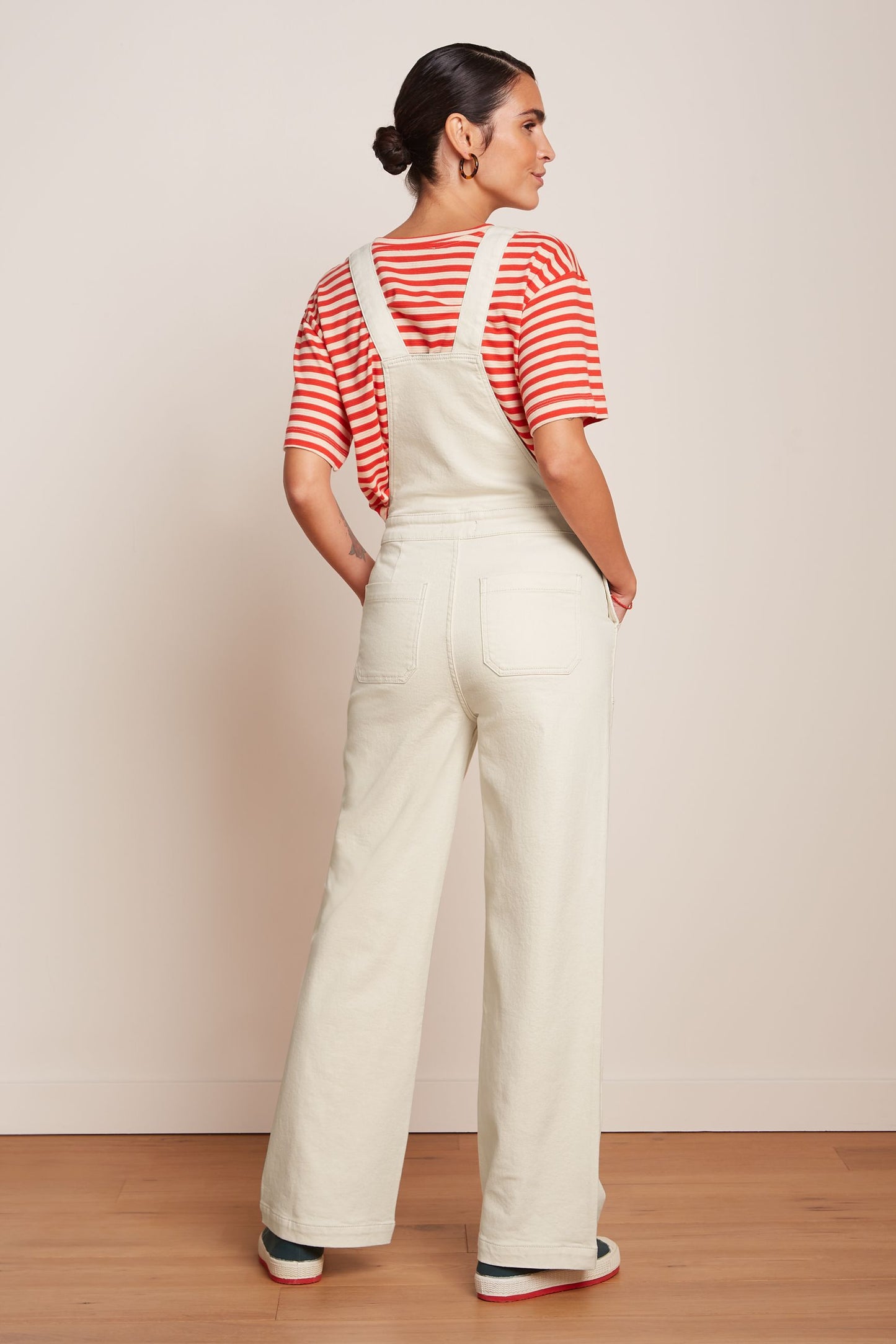 Salopette Retro Denim Smekkbuxur