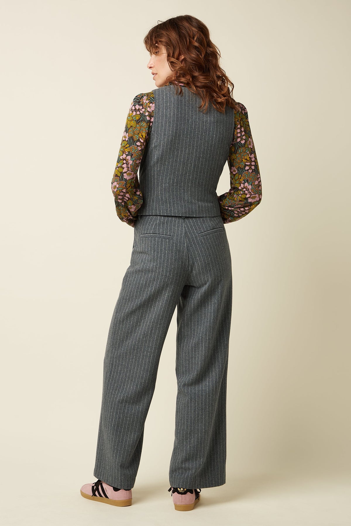Brando Stripe Ullardrakt /með vesti