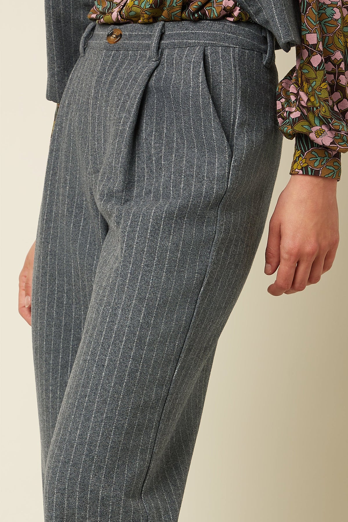 Brando Stripe Ullardrakt /með vesti
