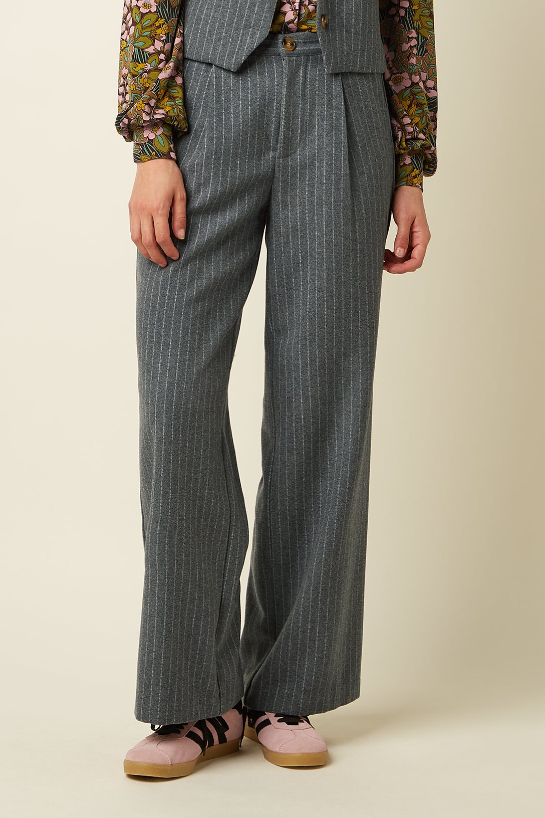 Brando Stripe Ullardrakt /með vesti