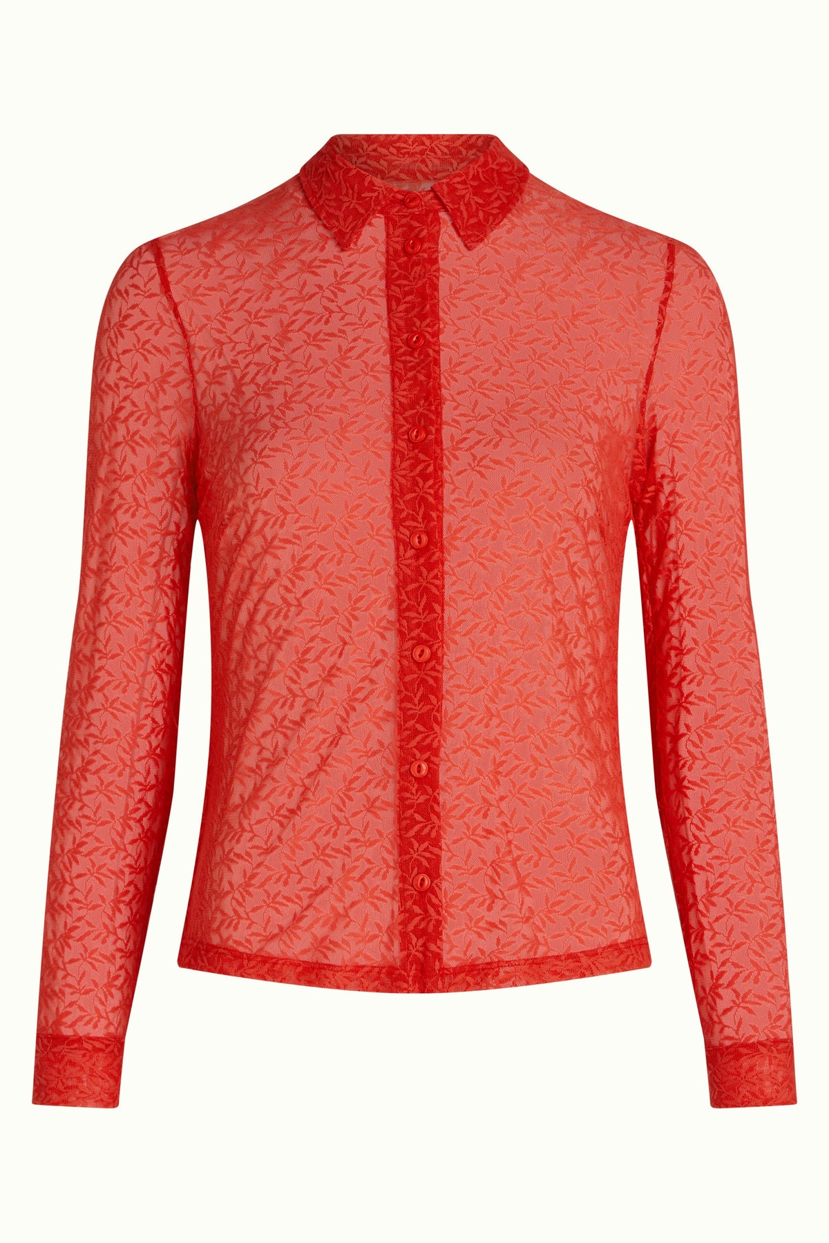 Stretch Lace Blússa