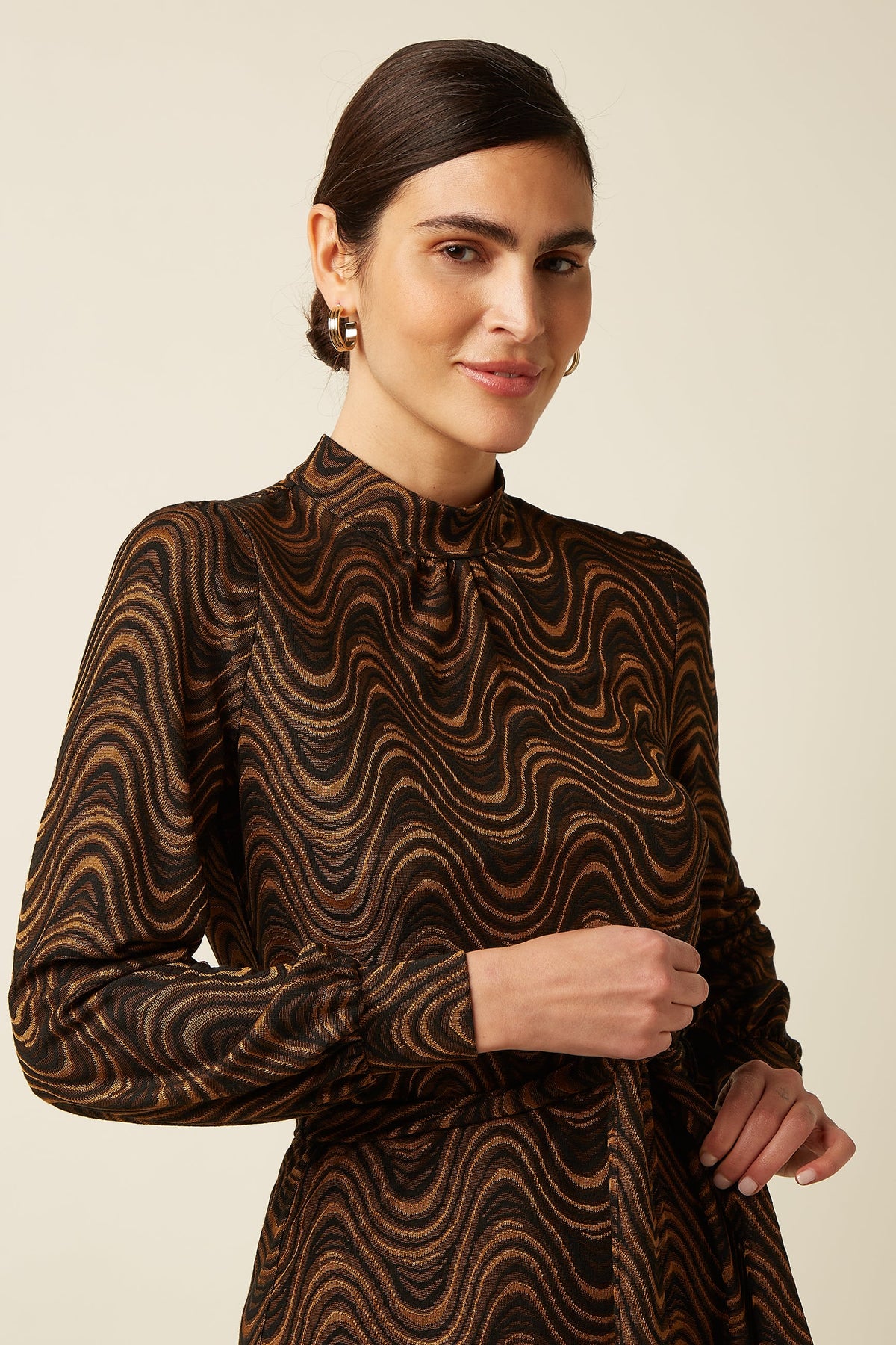 Phoebe Kjóll Jacquard